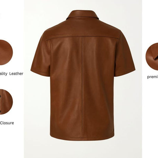 Premium Genuine Leather Shirt – Classic Fit, Stylish & Durable (Copy)