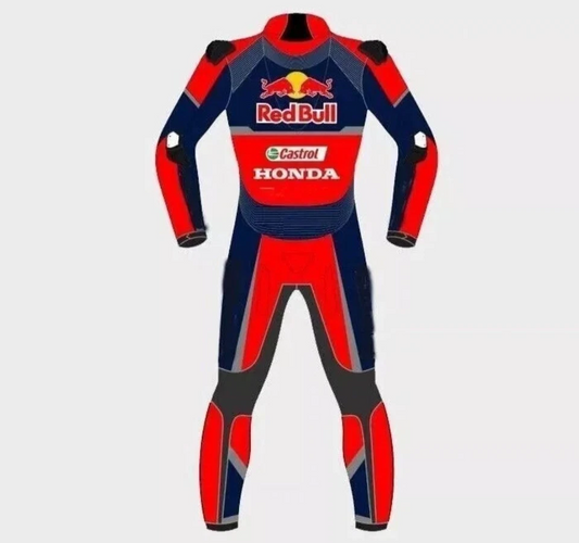VelaroWears ProRace 1-Piece Motorcycle Racing Suit – red bull leather suit