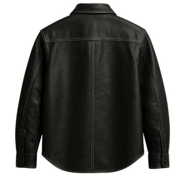 Premium Genuine Leather Shirt – Classic Fit, Stylish & Durable