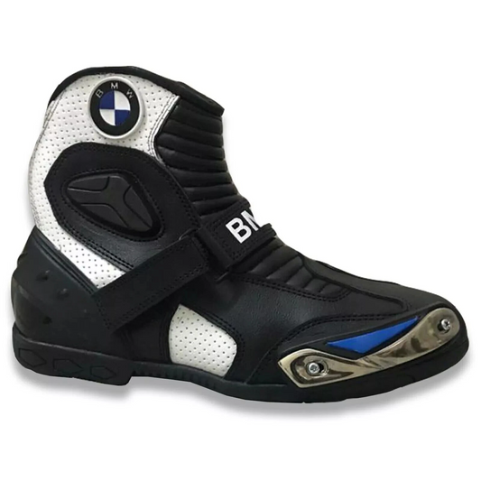 BMW  Motorbike Leather Racing Boots Motorcycle Shoes Sport Leather Riding